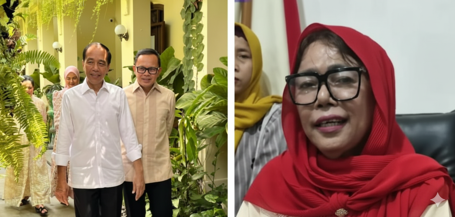 Ketua P4, Diana Murni Payapo mengaku ancamannya akan menggelar demonstrasi hanya mengenakan BH dan celana dalam cuma caper ke Mabes Polri. (Dok Puspen Kemendagri dan tangkapan layar Kompas TV).